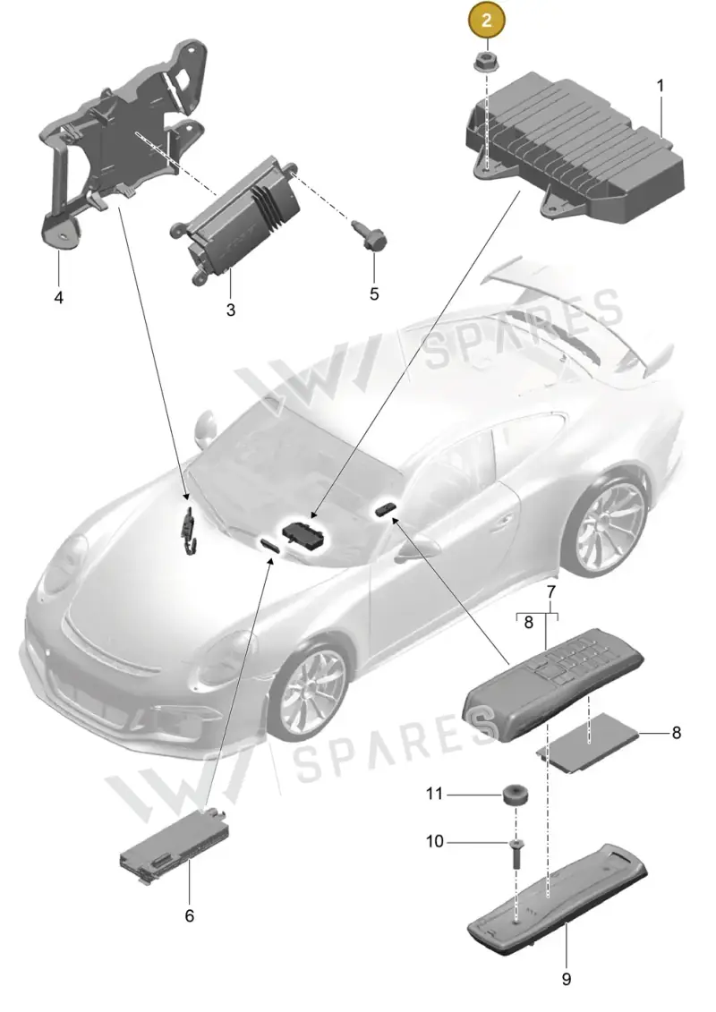 PAF008573 — Porsche 911 (2013-2020) diagram p41911010, position 2