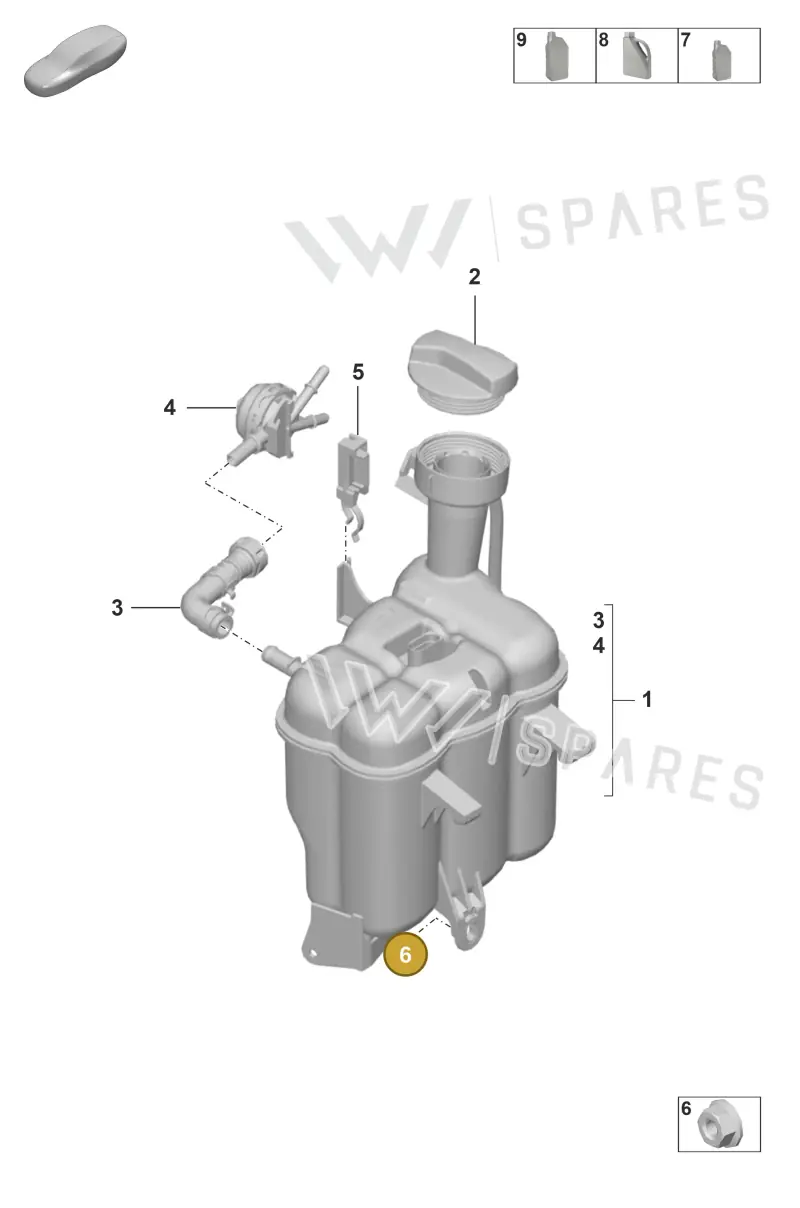 PAF008573 — Porsche 911 (2021-2022) diagram p53105100, position 6