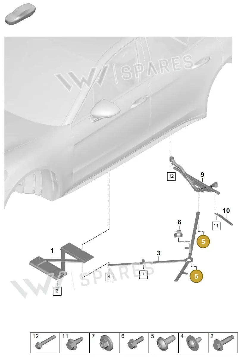 PAF008584 — Porsche Panamera (2023-2025) diagram p62801175, position 5