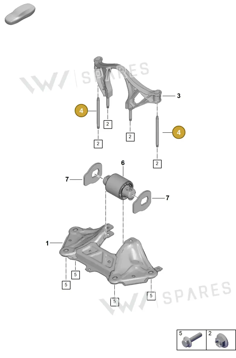 PAF008603 — Porsche 911 (2021-2022) diagram p59306000, position 4