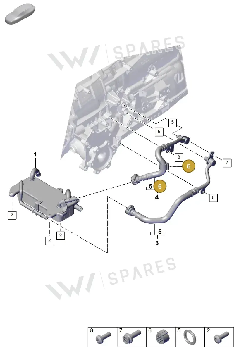PAF00861700 — Porsche Cayenne Coupe (2023-2023) diagram p60360020, position 6