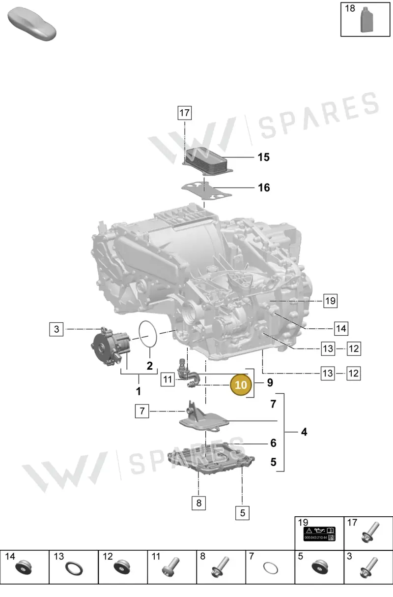 PAF008630 — Porsche Macan (2024-2024) diagram p61355100, position 10