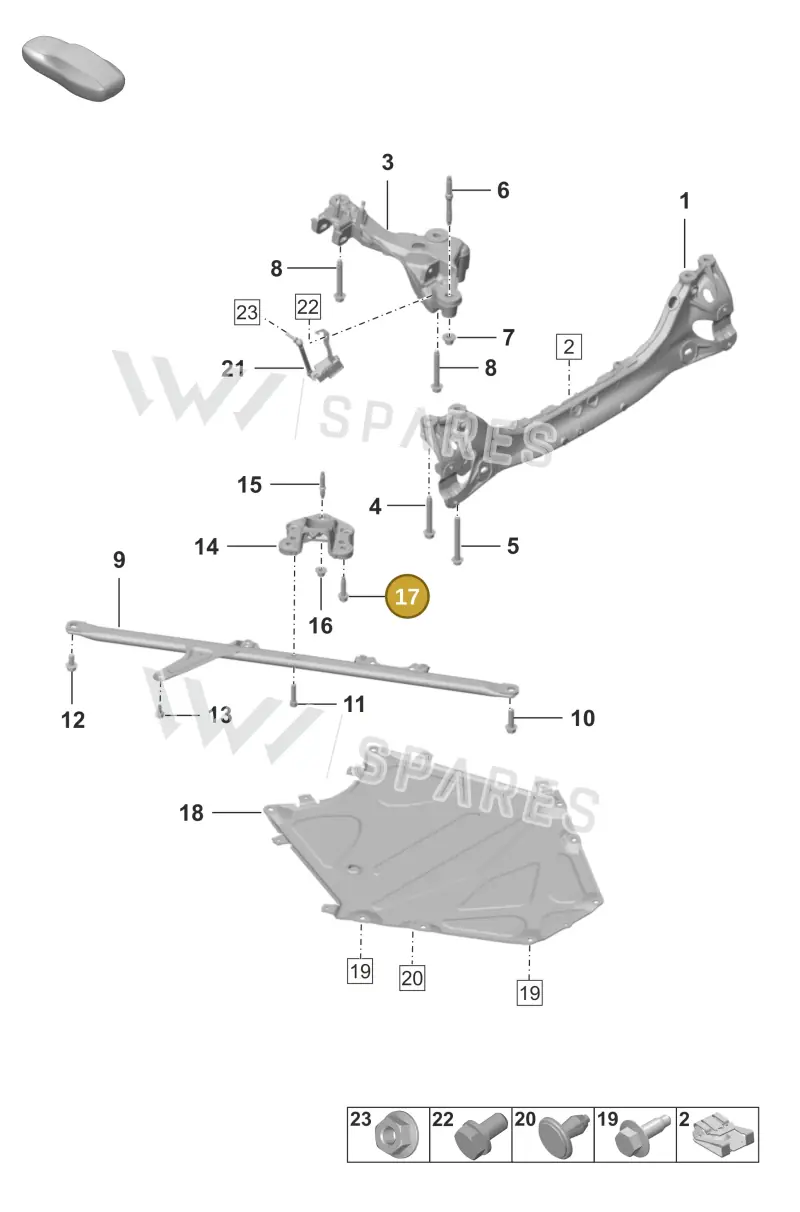 PAF008642 — Porsche 911 (2018-2024) diagram p53501005, position 17