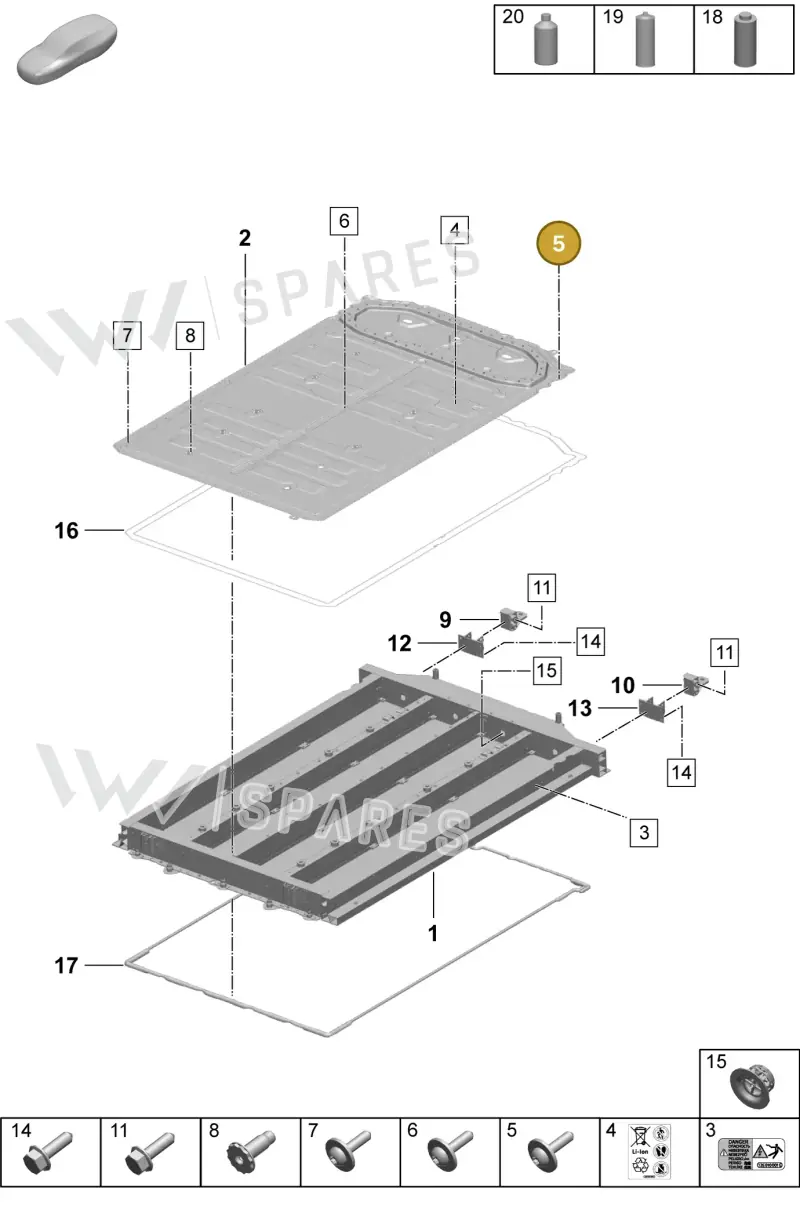 PAF008659A — Porsche Macan (2024-2024) diagram p61251010, position 5