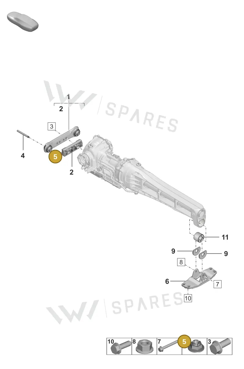 PAF008660 — Porsche 911 (2024-2025) diagram p53304300, position 5