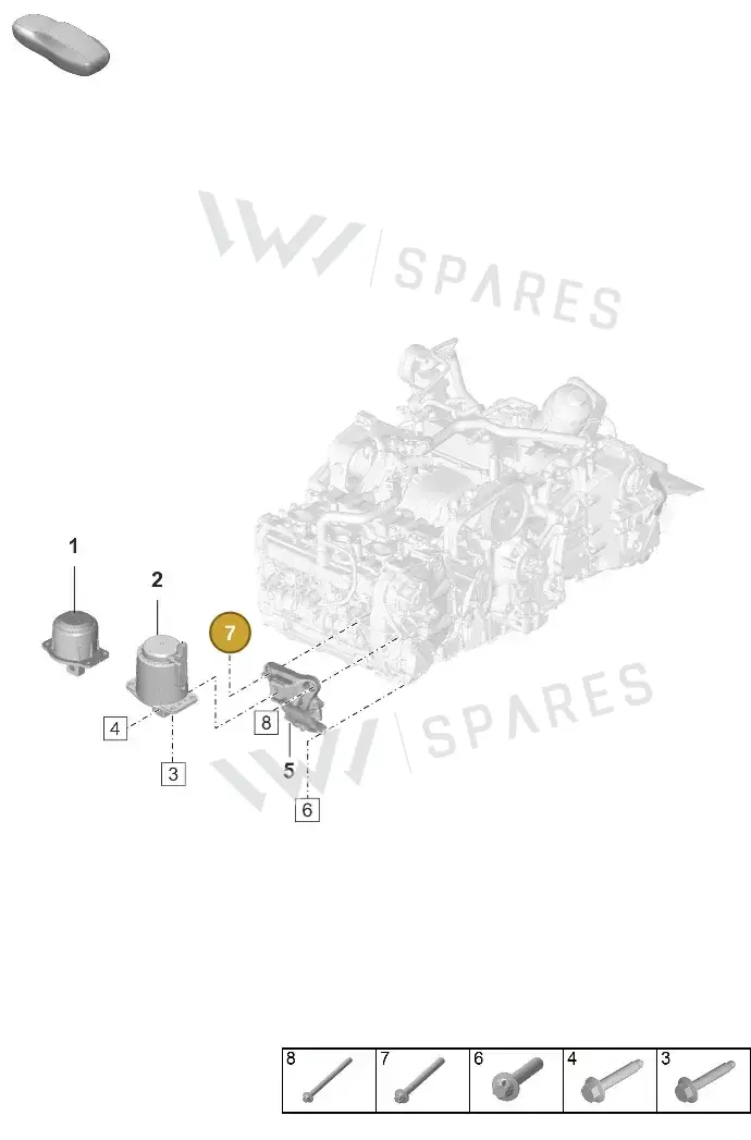 PAF008684 — Porsche 911 (2024-2025) diagram p63109000, position 7