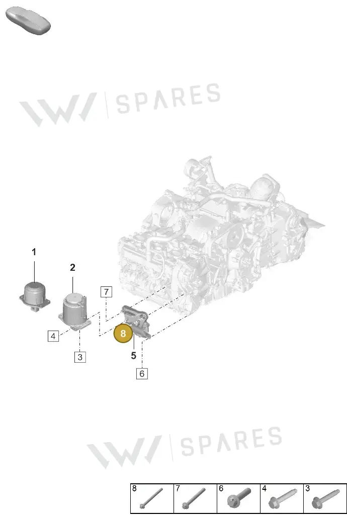 PAF008702 — Porsche 911 (2024-2025) diagram p63109000, position 8