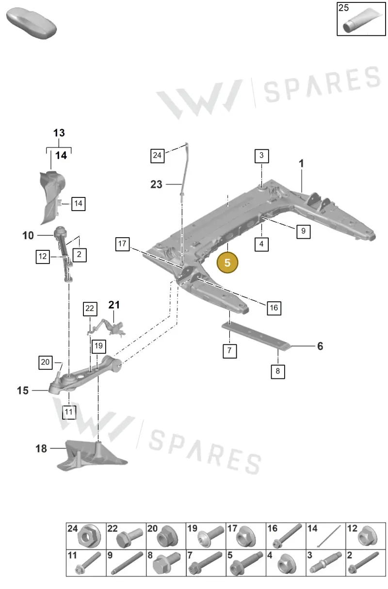 PAF008756 — Porsche 911 (2024-2025) diagram p53401000, position 5