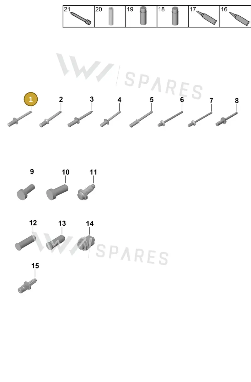 PAF008769 — Porsche 911 (2020-2022) diagram p57801020, position 1