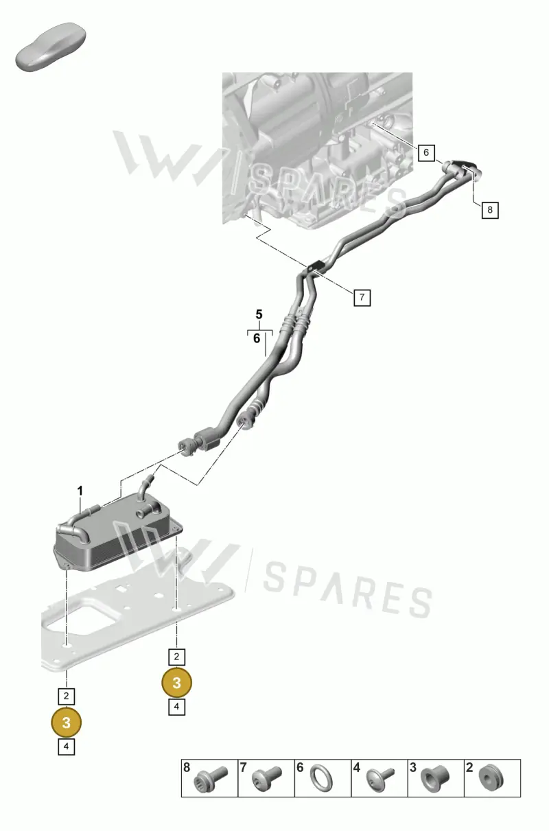 PAF008788 — Porsche Panamera (2023-2025) diagram p58360010, position 3