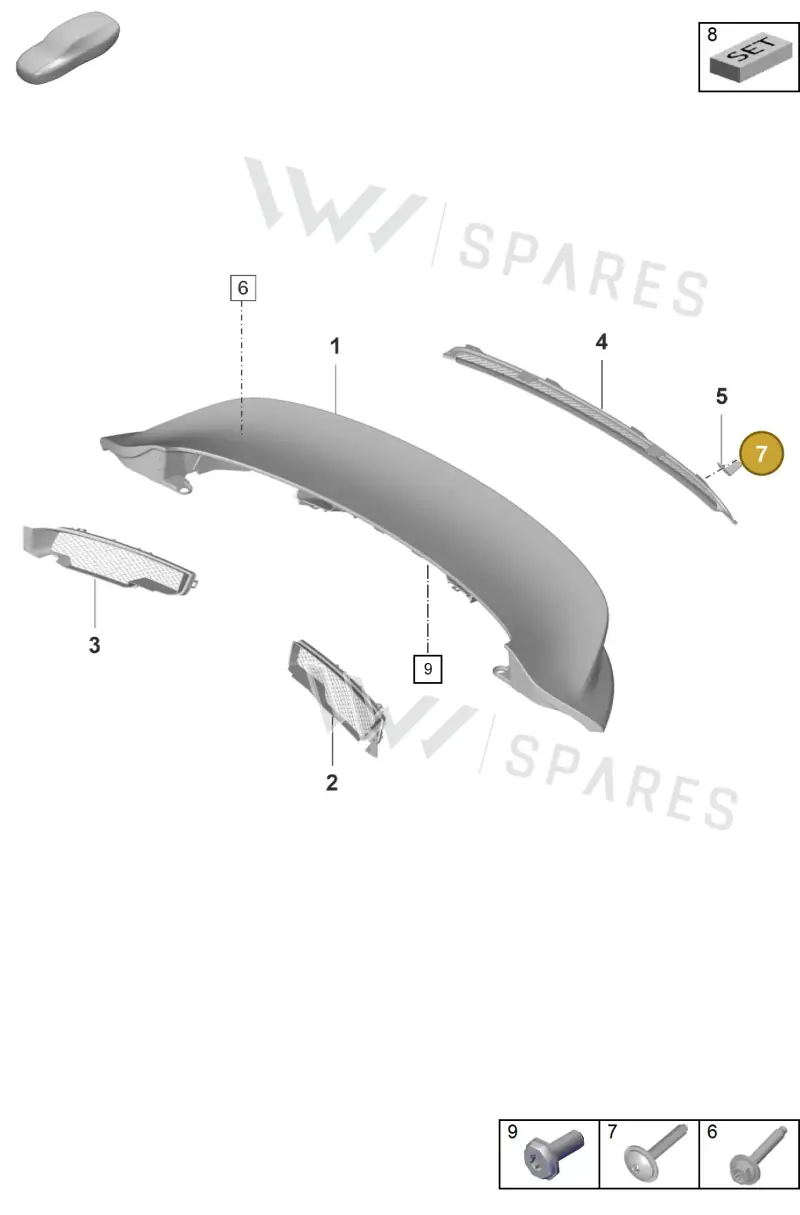 PAF008791 — Porsche 911 (2021-2022) diagram p59803150, position 7