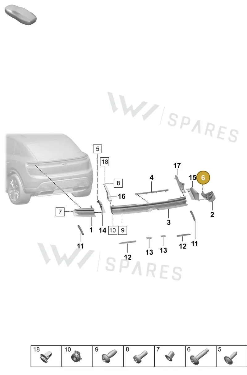 PAF008791 — Porsche Macan (2024-2024) diagram p61908400, position 6
