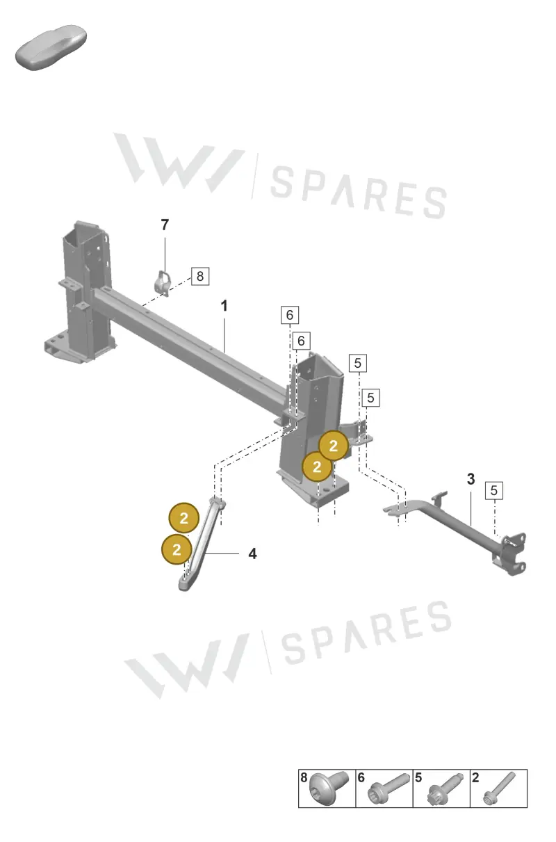 PAF008845 — Porsche 911 (2024-2025) diagram p53811560, position 2