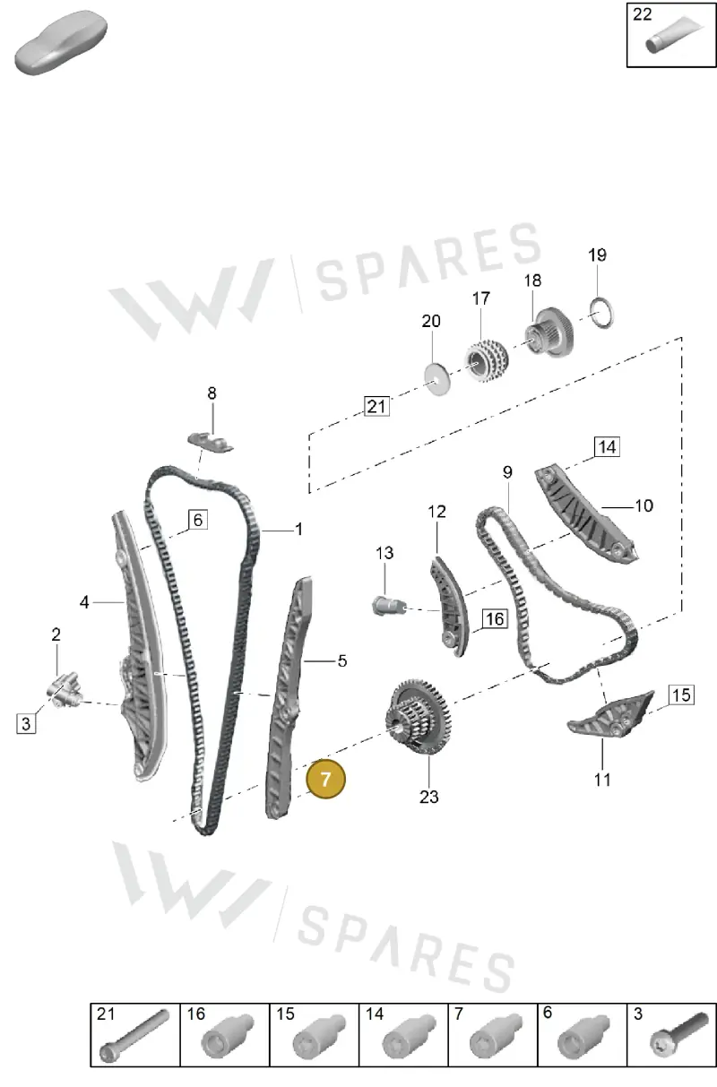 PAF008925 — Porsche Cayenne Coupe (2023-2023) diagram p60103300, position 7