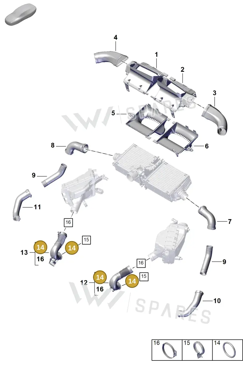 PAF008955B — Porsche 911 (2024-2025) diagram p63107250, position 14