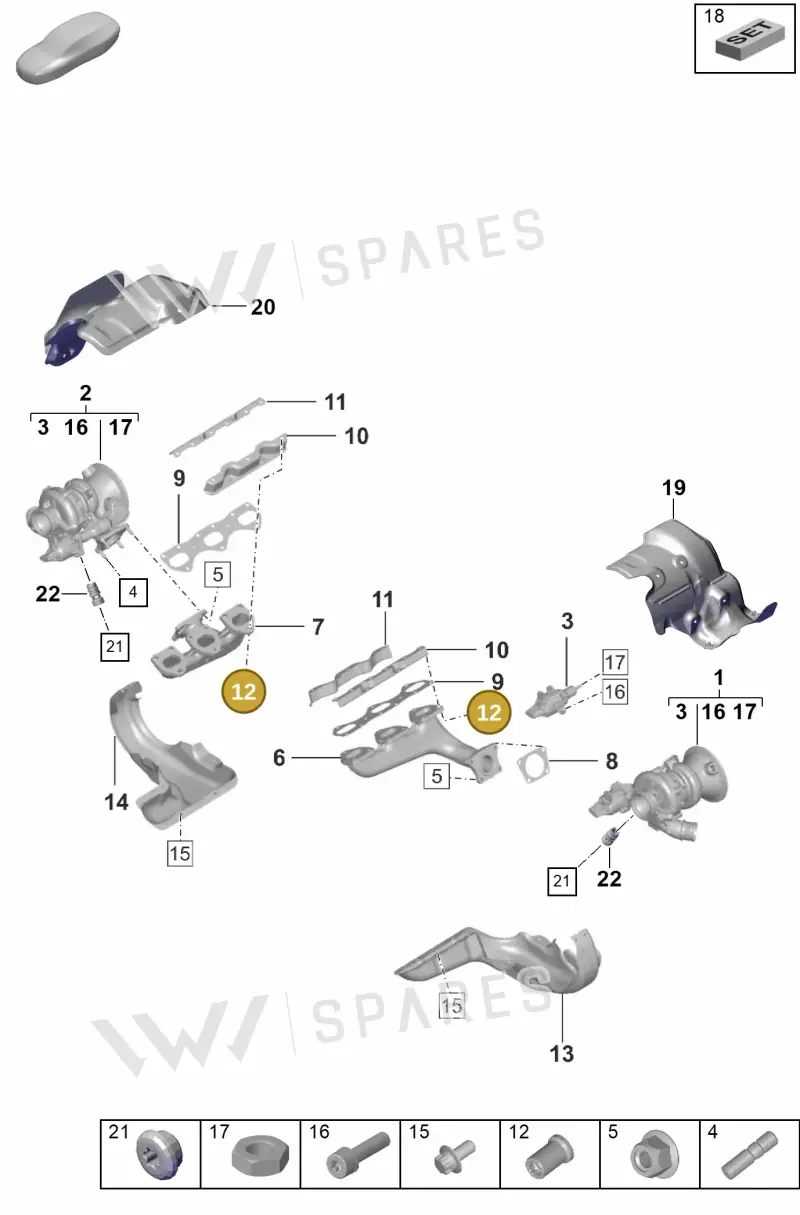 PAF008956 — Porsche 911 (2024-2025) diagram p53202000, position 12
