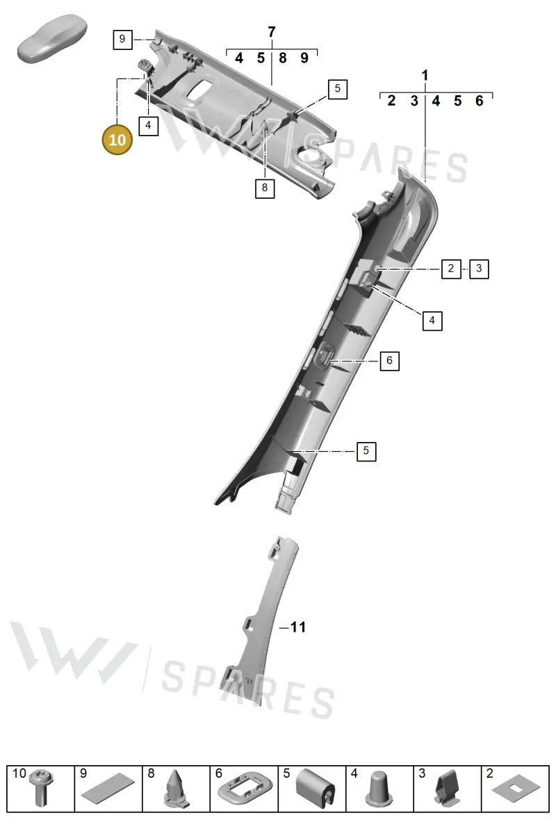 PAF008984 — Porsche 911 (2024-2025) diagram p63807210, position 10