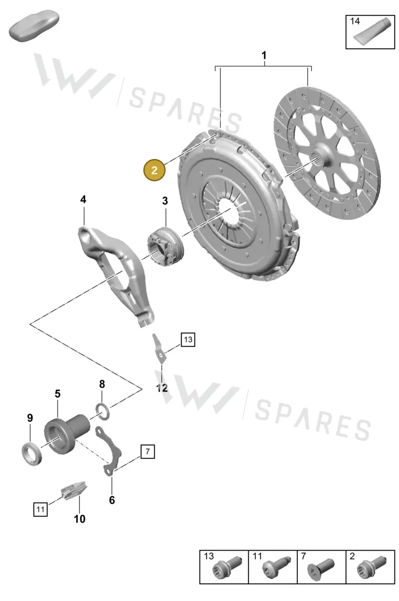 PAF009242 — Porsche Boxster Spyder (2019-2020) diagram p55301200, position 2