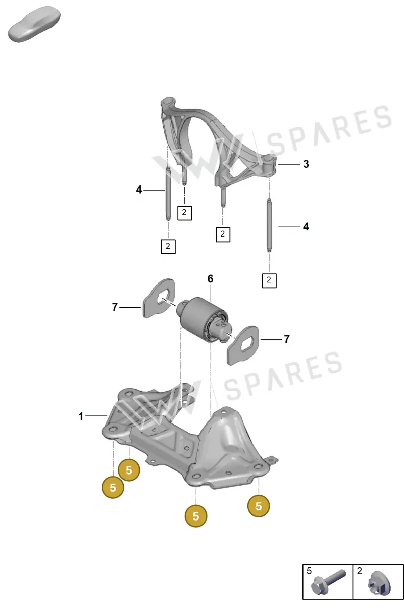 PAF009267 — Porsche 911 (2021-2022) diagram p59306000, position 5