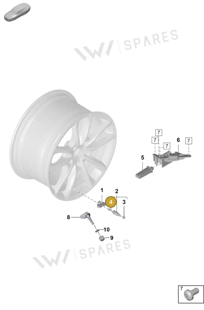 PAF009379 — Porsche Panamera (2020-2023) diagram p58601050, position 4