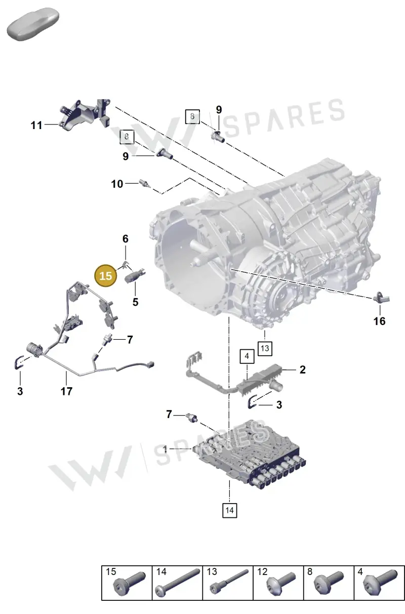 PAF009386 — Porsche 911 (2020-2022) diagram p57302120, position 15
