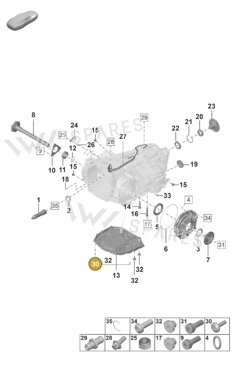 PAF009388 — Porsche 911 (2024-2025) diagram p53302100, position 30