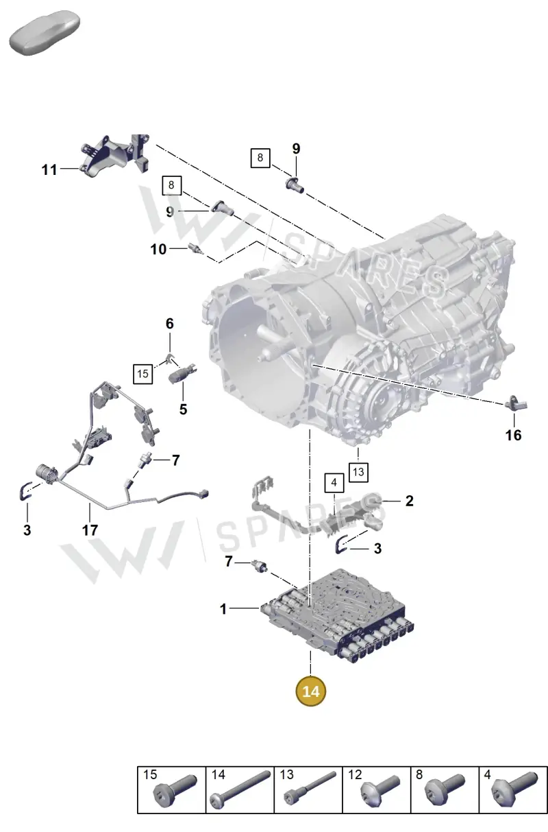 PAF009391 — Porsche 911 (2020-2022) diagram p57302120, position 14