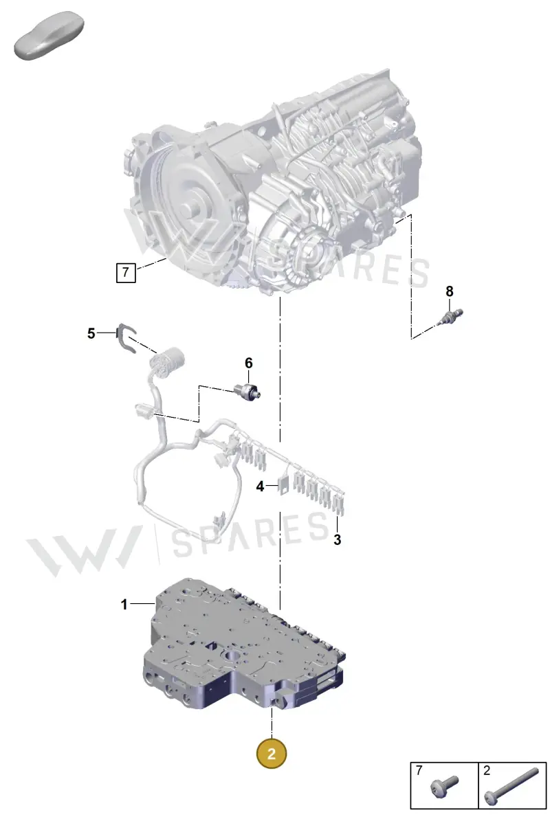 PAF009391 — Porsche 911 (2021-2022) diagram p59302120, position 2