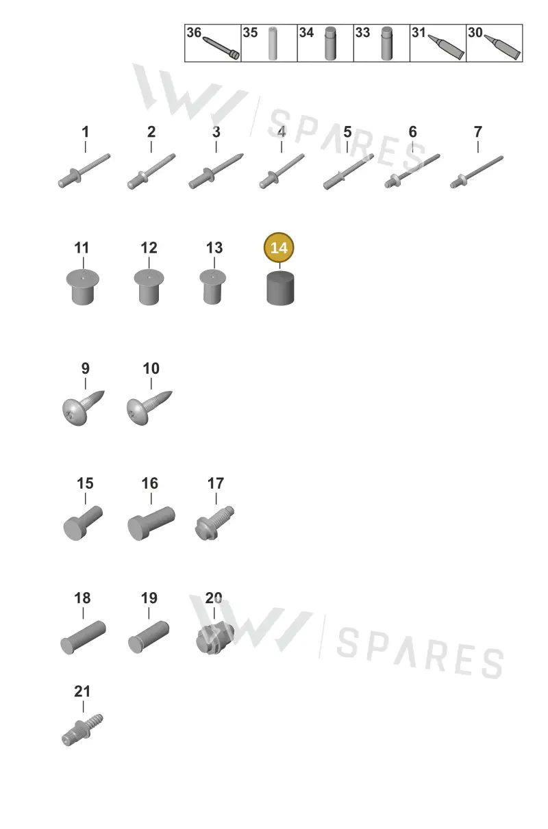 PAF009418 — Porsche 911 (2024-2025) diagram p53801020, position 14