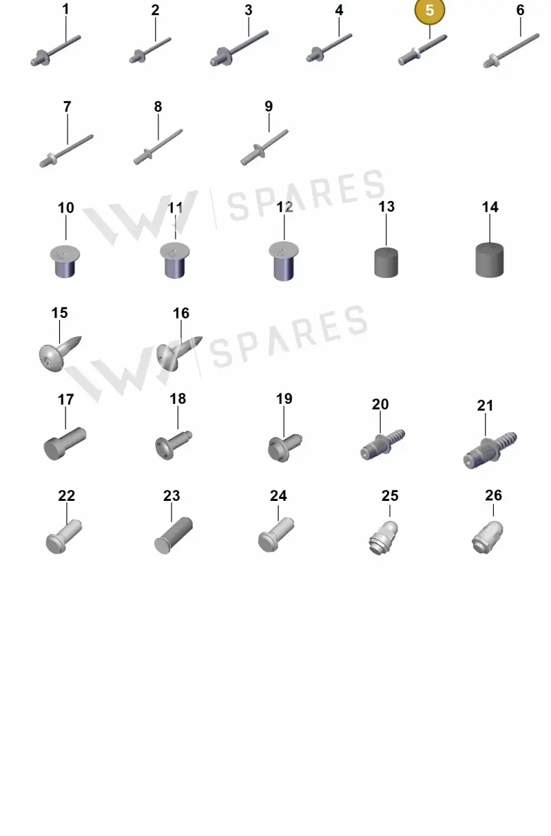 PAF009461 — Porsche Panamera (2023-2025) diagram p62801005, position 5
