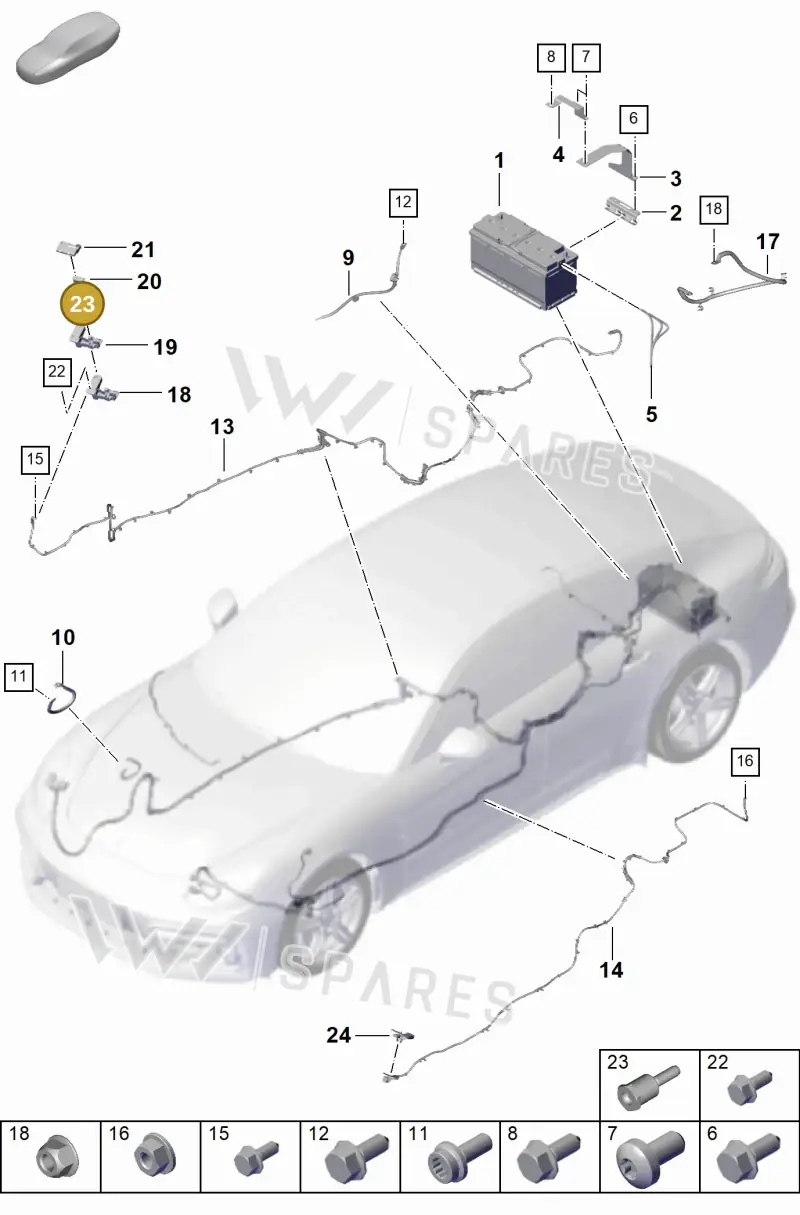 PAF009554 — Porsche Panamera (2023-2025) diagram p62902300, position 23