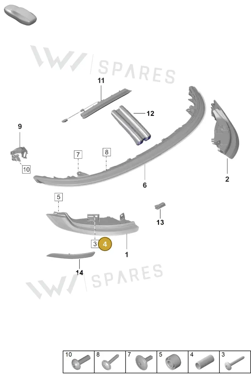 PAF009578 — Porsche 911 (2021-2022) diagram p59905050, position 4