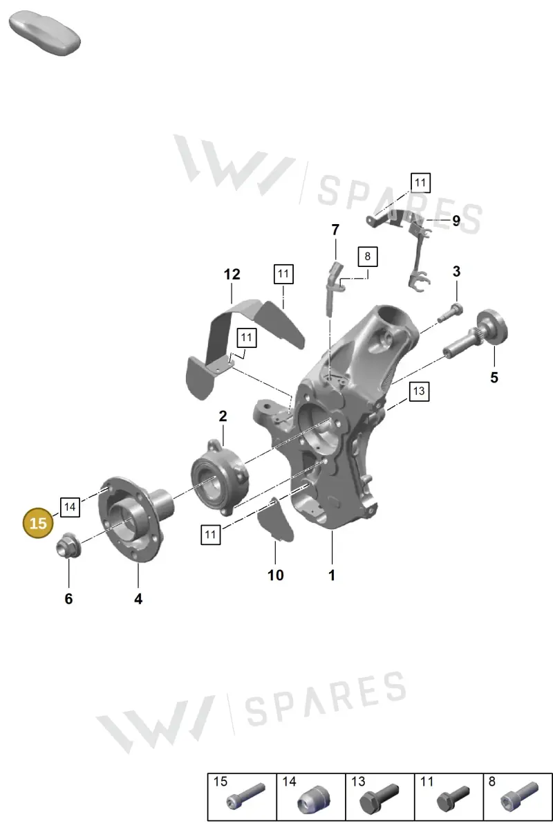 PAF009591 — Porsche Cayman (2019-2022) diagram p55401050, position 15