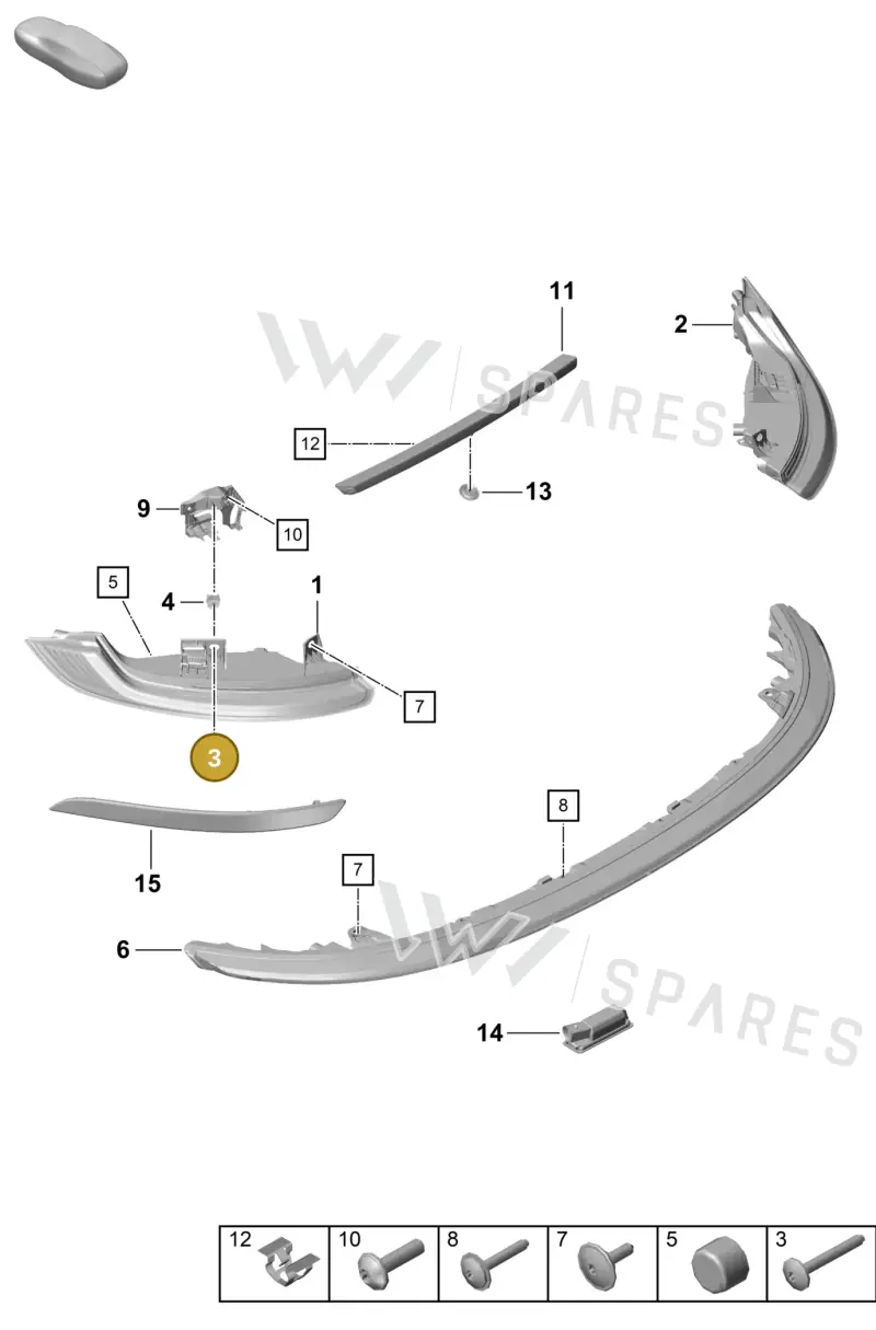 PAF009641 — Porsche 911 (2020-2022) diagram p57905050, position 3