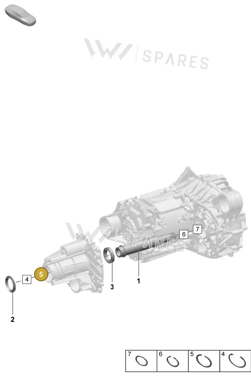 PAF009685 — Porsche Macan (2024-2024) diagram p61354110, position 5