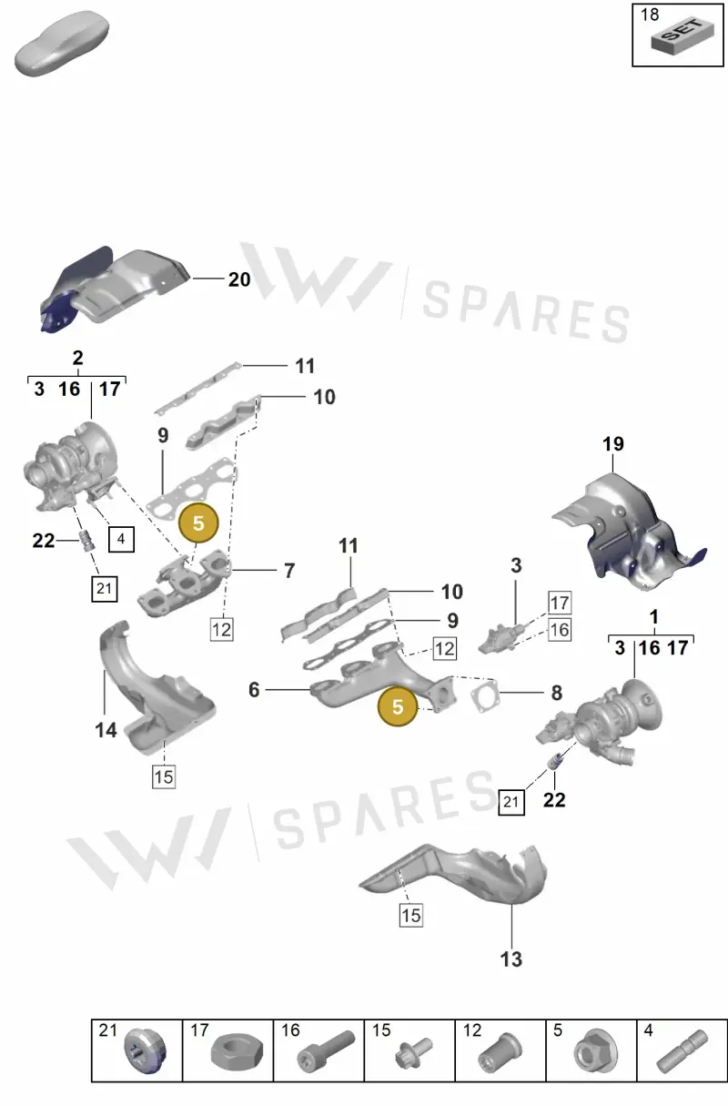 PAF009799A — Porsche 911 (2024-2025) diagram p53202000, position 5