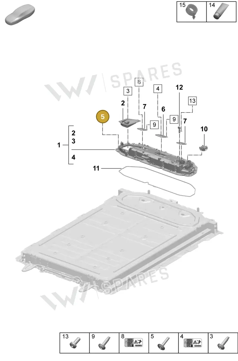 PAF009914 — Porsche Macan (2024-2024) diagram p61251010, position 5