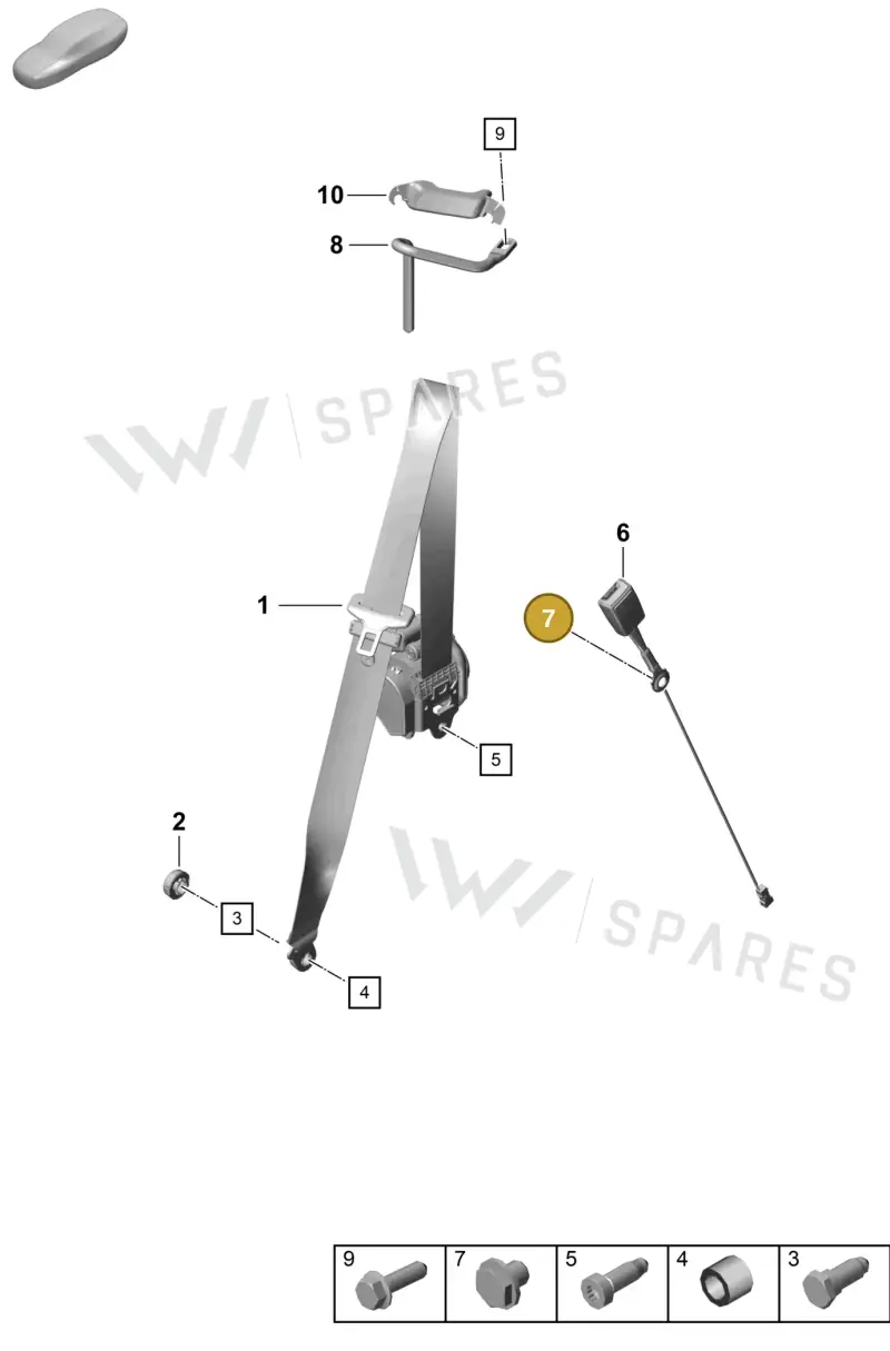 PAF009929 — Porsche Cayman (2019-2022) diagram p55812000, position 7