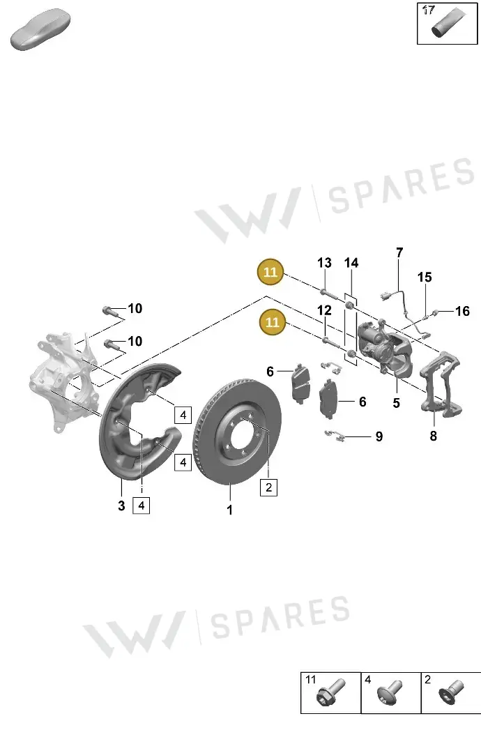 PAF010085 — Porsche Macan (2024-2024) diagram p61603100, position 11