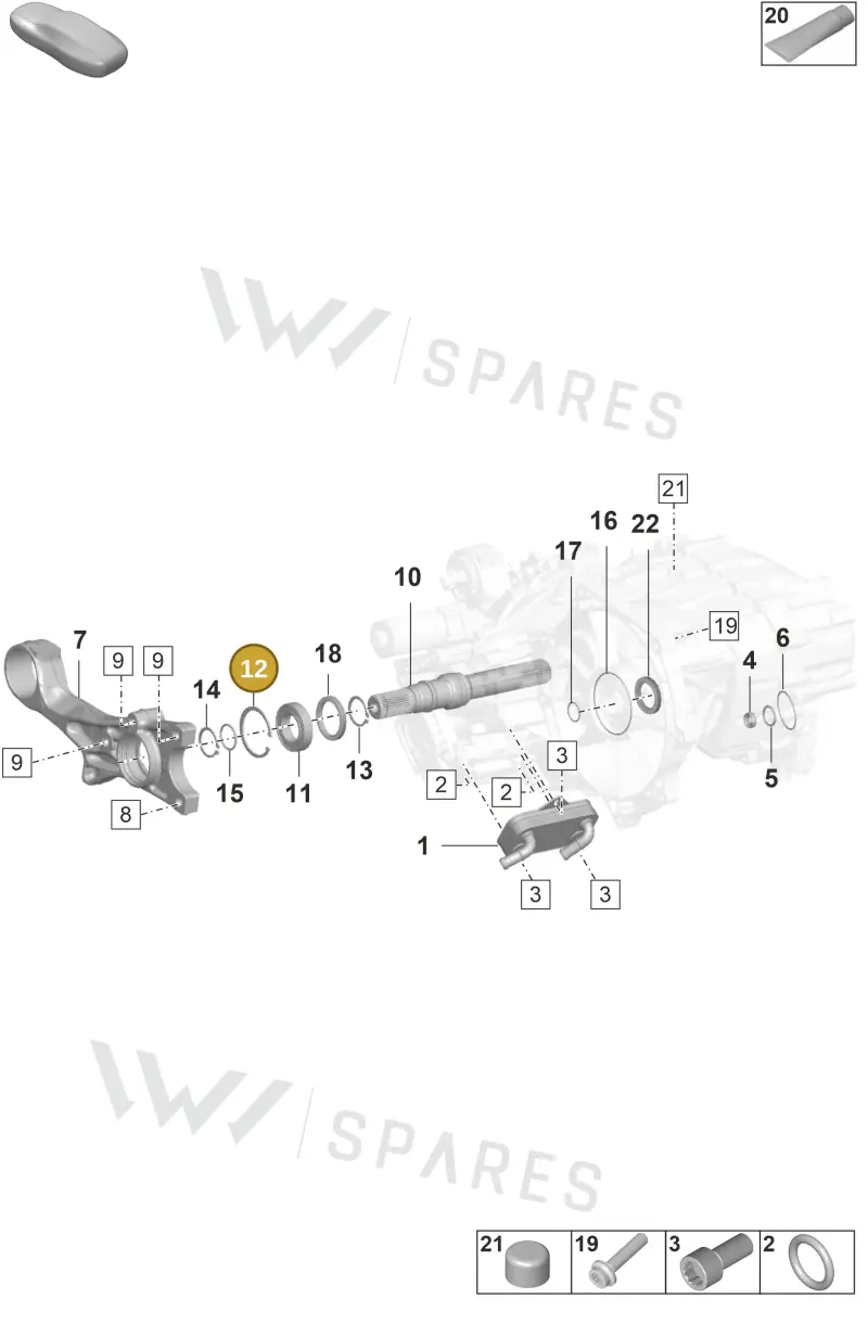 PAF010135 — Porsche Taycan Sport Turismo (2019-2024) diagram p56355100, position 12