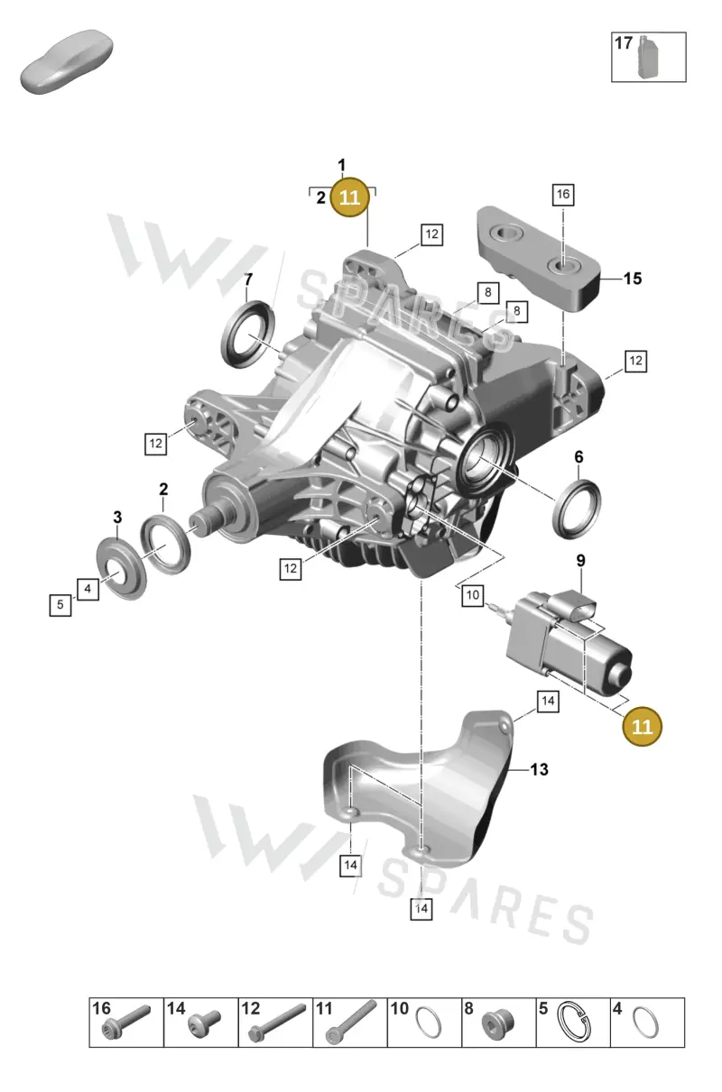PAF010186 — Porsche Panamera (2023-2025) diagram p58305040, position 11