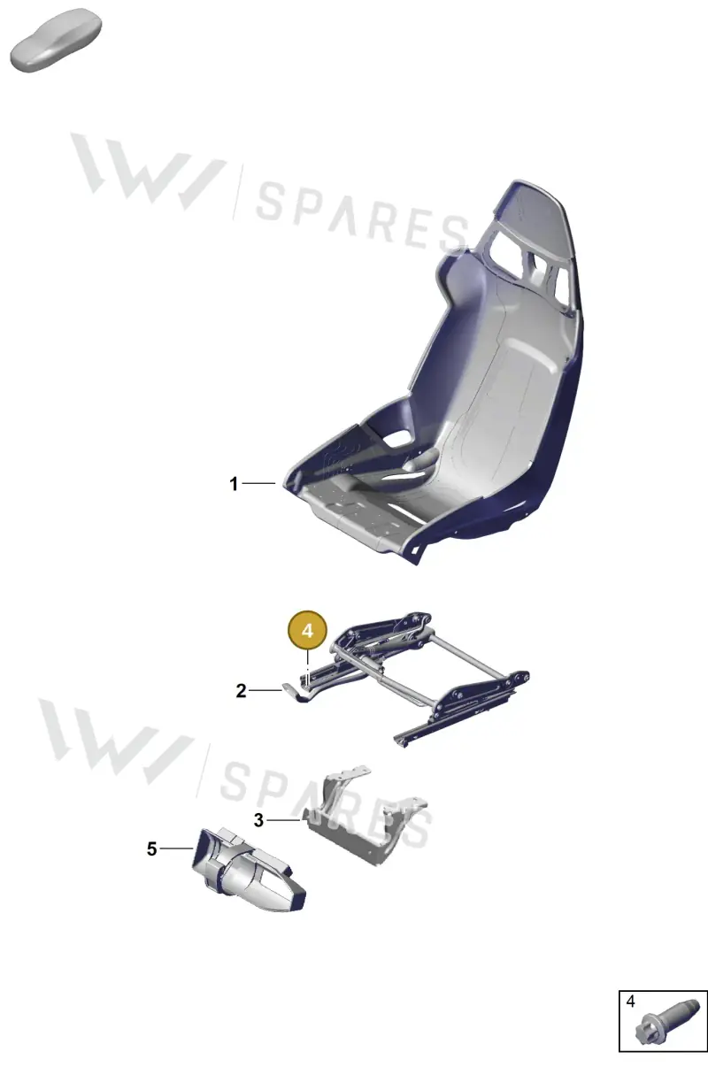 PAF011175 — Porsche Boxster Spyder (2019-2020) diagram p54817050, position 4
