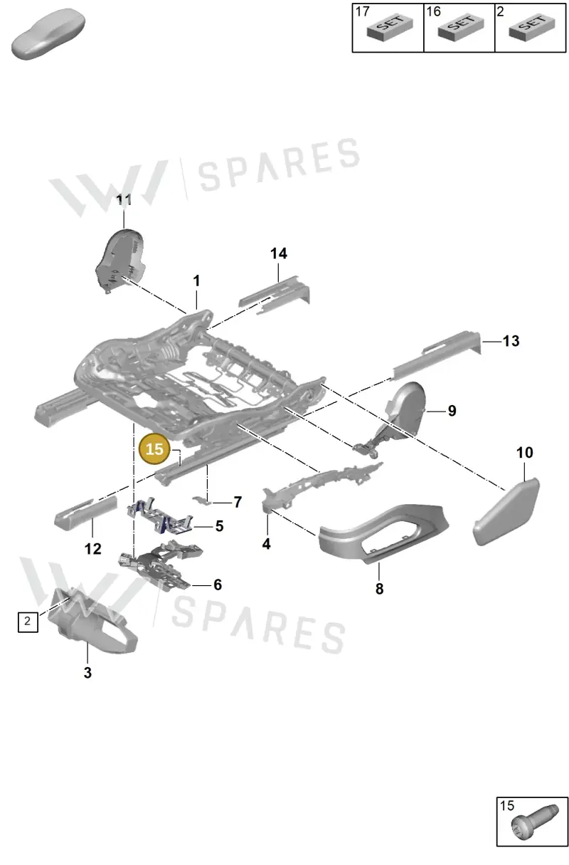 PAF011175 — Porsche Panamera (2023-2025) diagram p62817100, position 15
