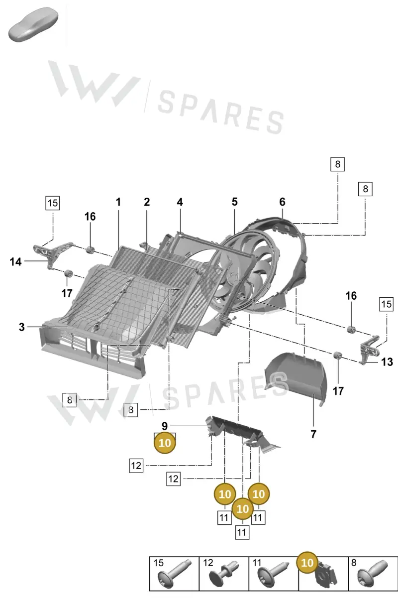 PAF011359 — Porsche Macan (2024-2024) diagram p61155200, position 10