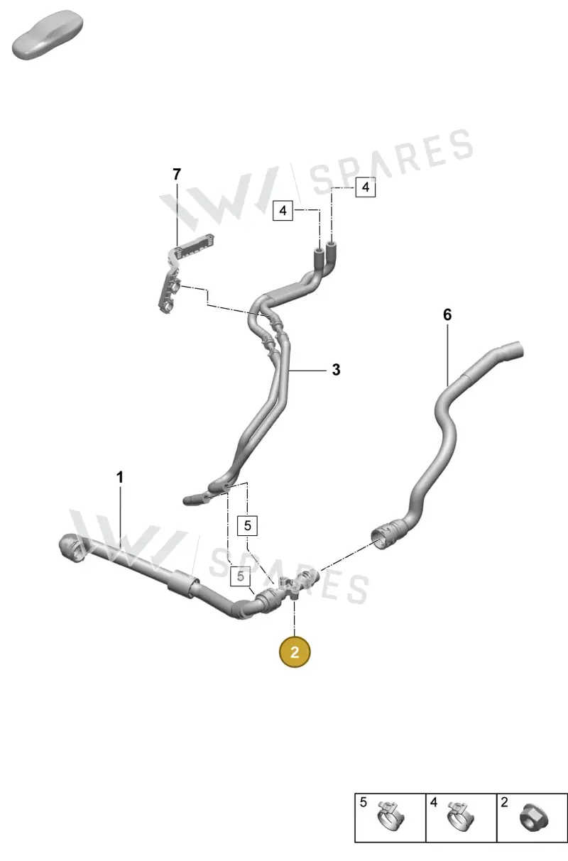 PAF015082 — Porsche Macan (2024-2024) diagram p61155075, position 2