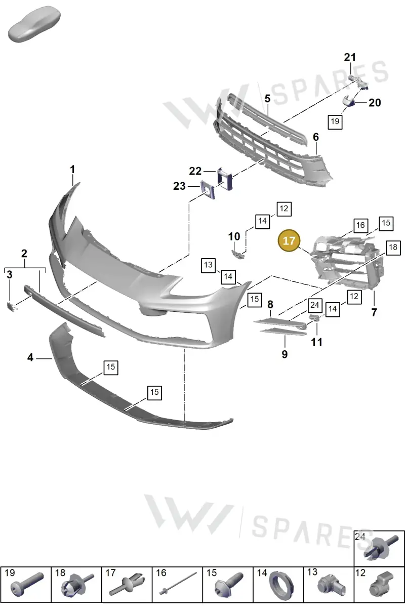 PAF038501 — Porsche Panamera (2023-2025) diagram p62802000, position 17