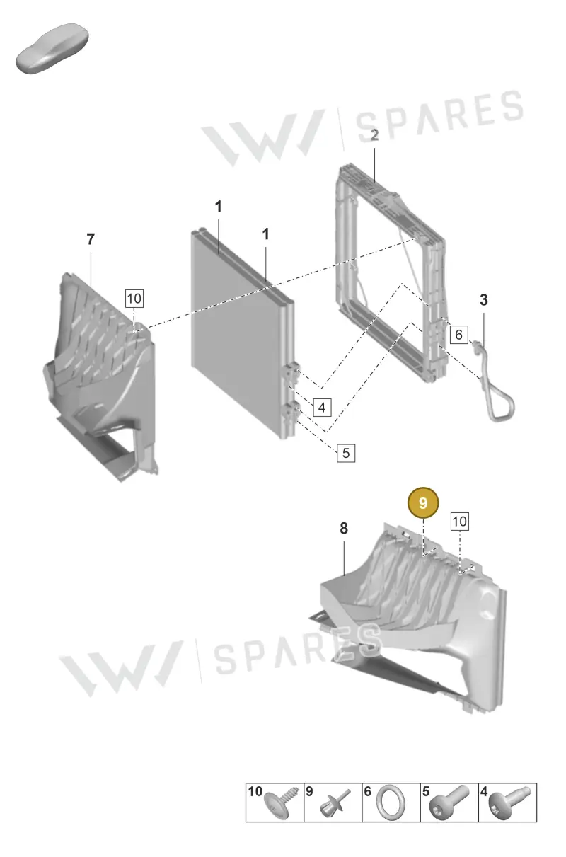 PAF038549 — Porsche Taycan Sport Turismo (2023-2025) diagram p56814100, position 9