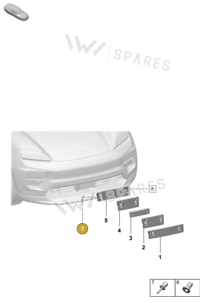 PAF038549 — Porsche Macan (2024-2024) diagram p61802300, position 7