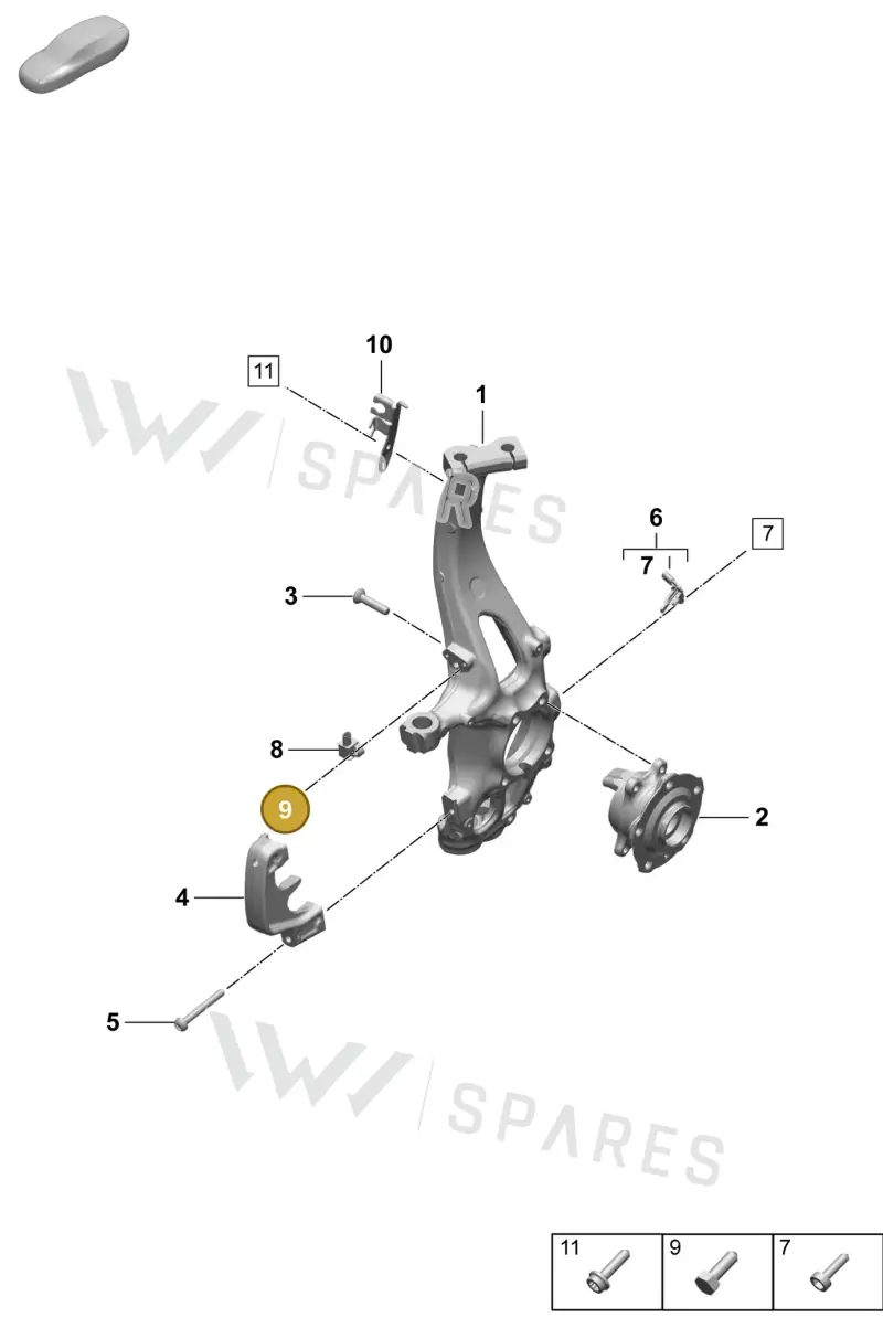 PAF10063604 — Porsche Macan (2024-2024) diagram p61401020, position 9