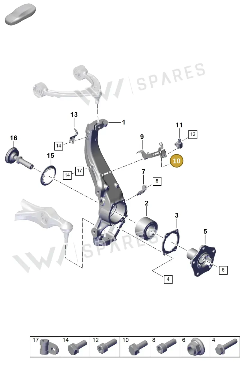 PAF100829 — Porsche Taycan Sport Turismo (2023-2025) diagram p56401020, position 10